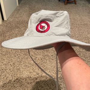 Like-new Under Armour Catholic University adjustable sun hat